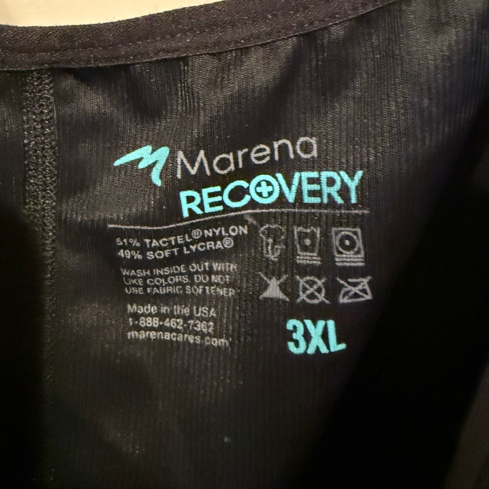 Marena post surgical recovery compression bodysuit short length size 3XL, EUC